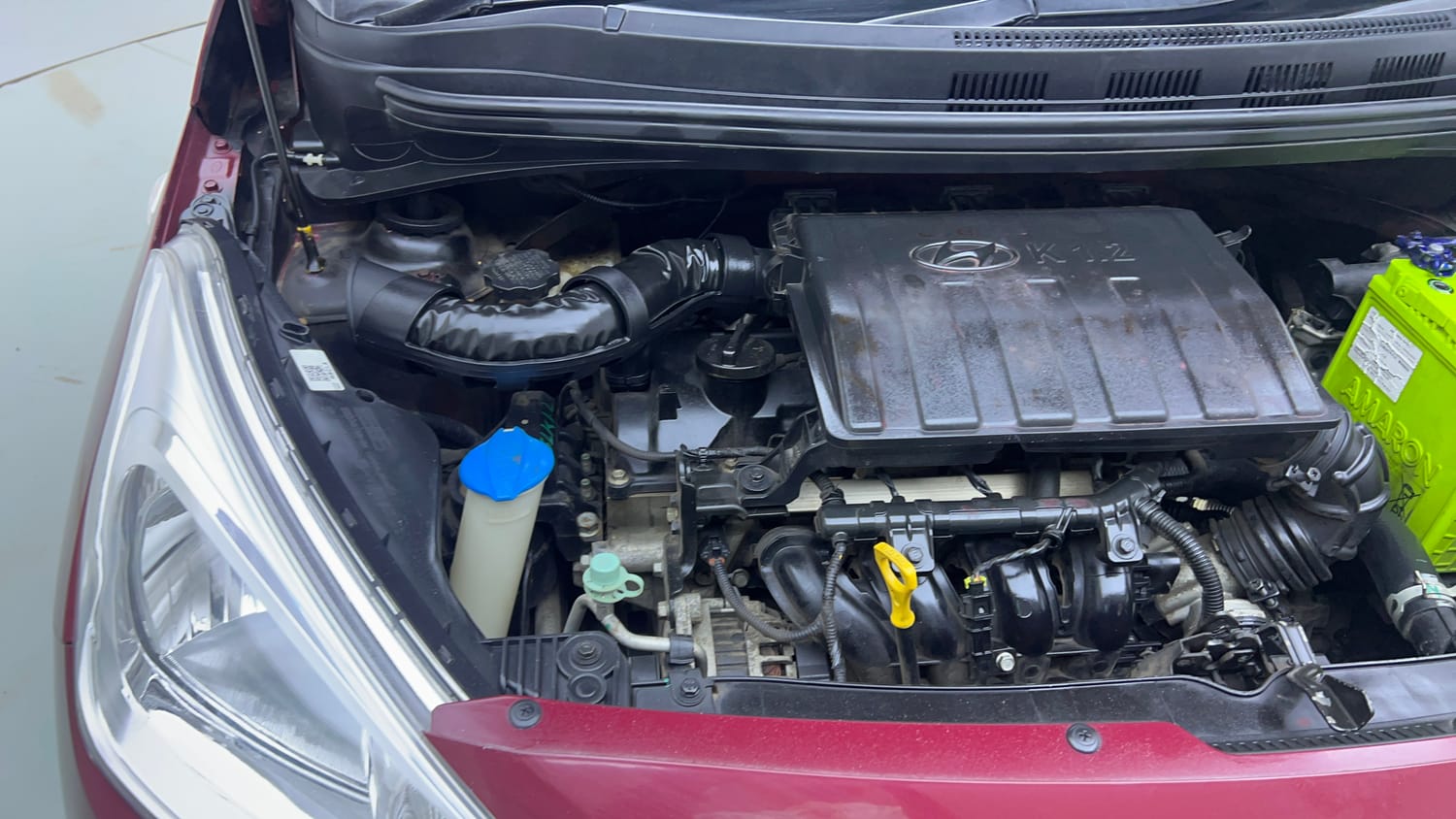 Used 2014 Hyundai Grand i10 Magna 1.2 Kappa VTVT Petrol Manual engine ENGINE RIGHT SIDE VIEW