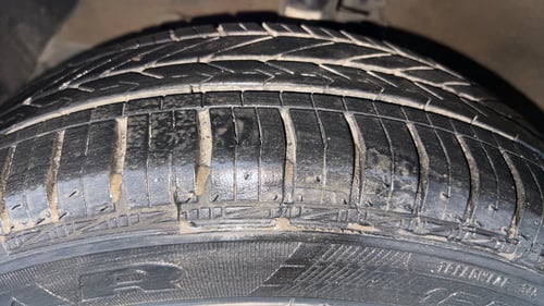 Used 2018 Hyundai Grand i10 Sportz 1.2 Kappa VTVT Petrol Manual tyres LEFT FRONT TYRE TREAD VIEW