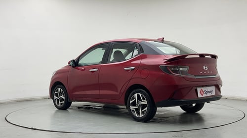 Used 2022 Hyundai Aura SX Plus 1.2 AMT Petrol Petrol Automatic exterior LEFT REAR CORNER VIEW