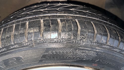 Used 2018 Hyundai Grand i10 Sportz 1.2 Kappa VTVT Petrol Manual tyres RIGHT FRONT TYRE TREAD VIEW