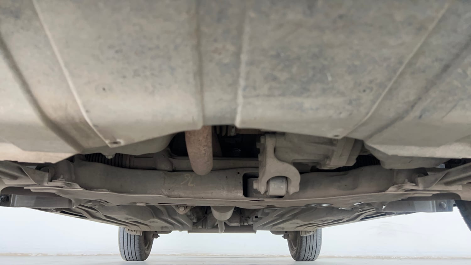 Used 2021 Toyota Urban Cruiser Mid Grade AT Petrol Automatic extra FRONT LEFT UNDERBODY VIEW