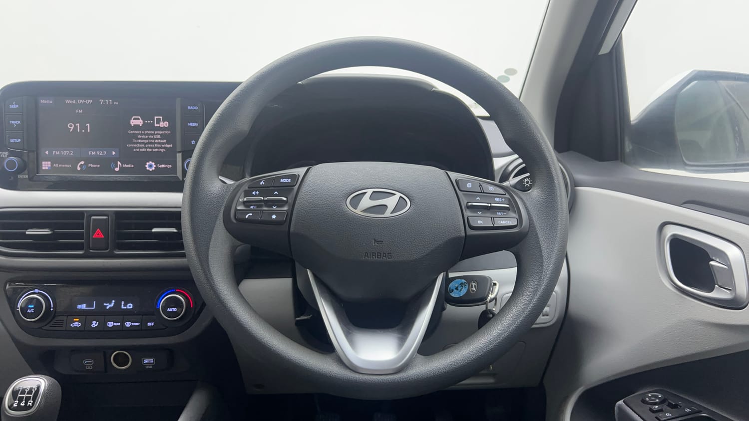 Used 2023 Hyundai Grand i10 Nios Sportz 1.2 Kappa VTVT Petrol Manual interior STEERING VIEW