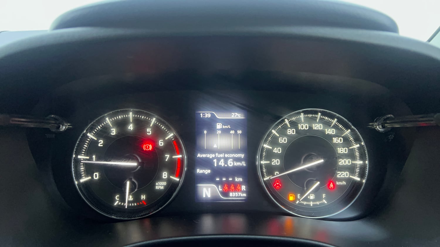 Used 2024 Maruti Suzuki Baleno Zeta AGS Petrol Automatic interior CLUSTERMETER VIEW
