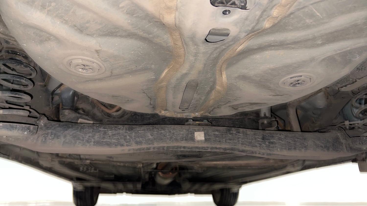 Used 2023 Toyota Glanza V AMT Petrol Automatic extra REAR UNDERBODY VIEW (TAKEN FROM REAR)