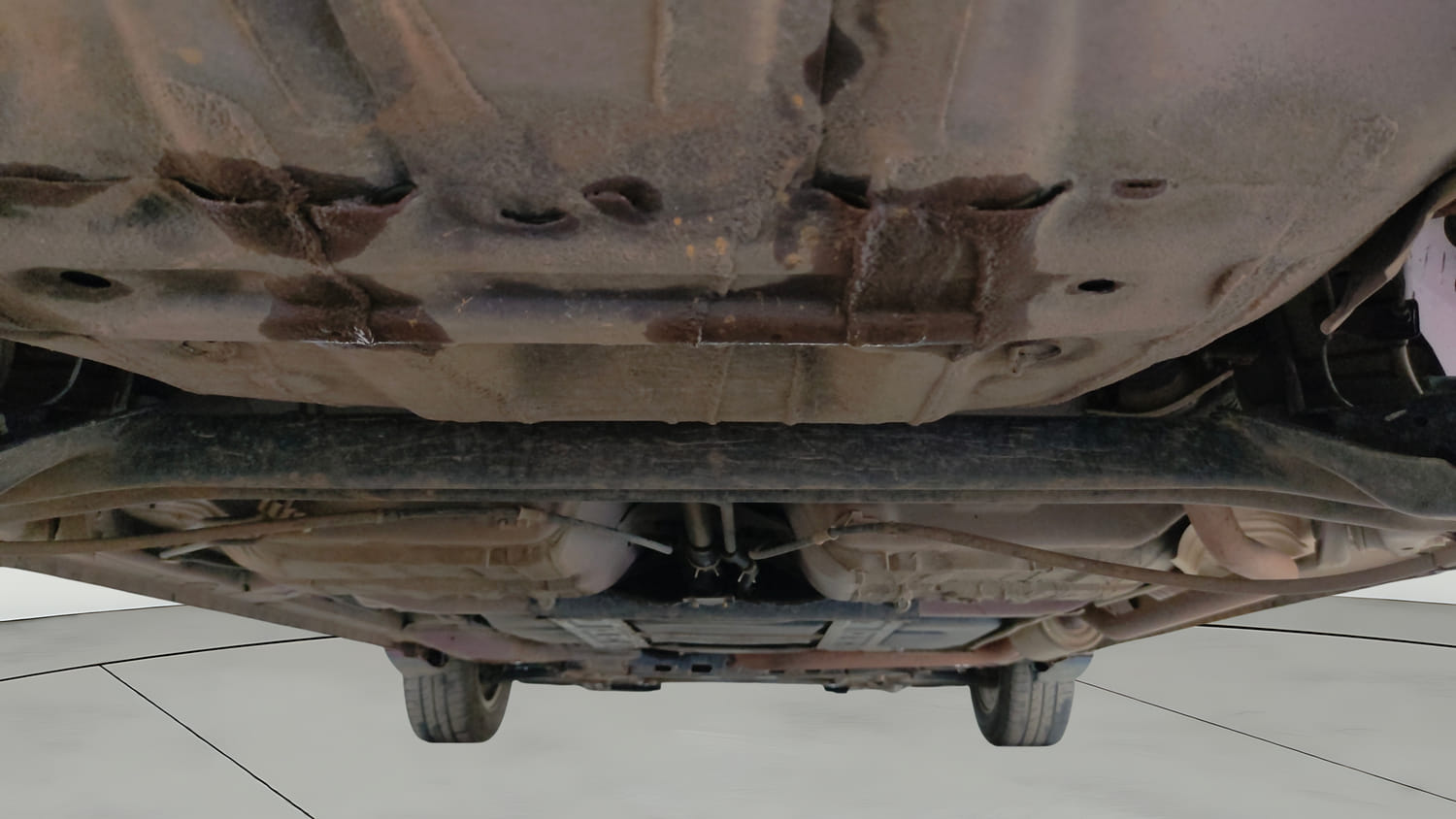 Used 2020 Honda Jazz ZX CVT Petrol Automatic extra REAR UNDERBODY VIEW (TAKEN FROM REAR)