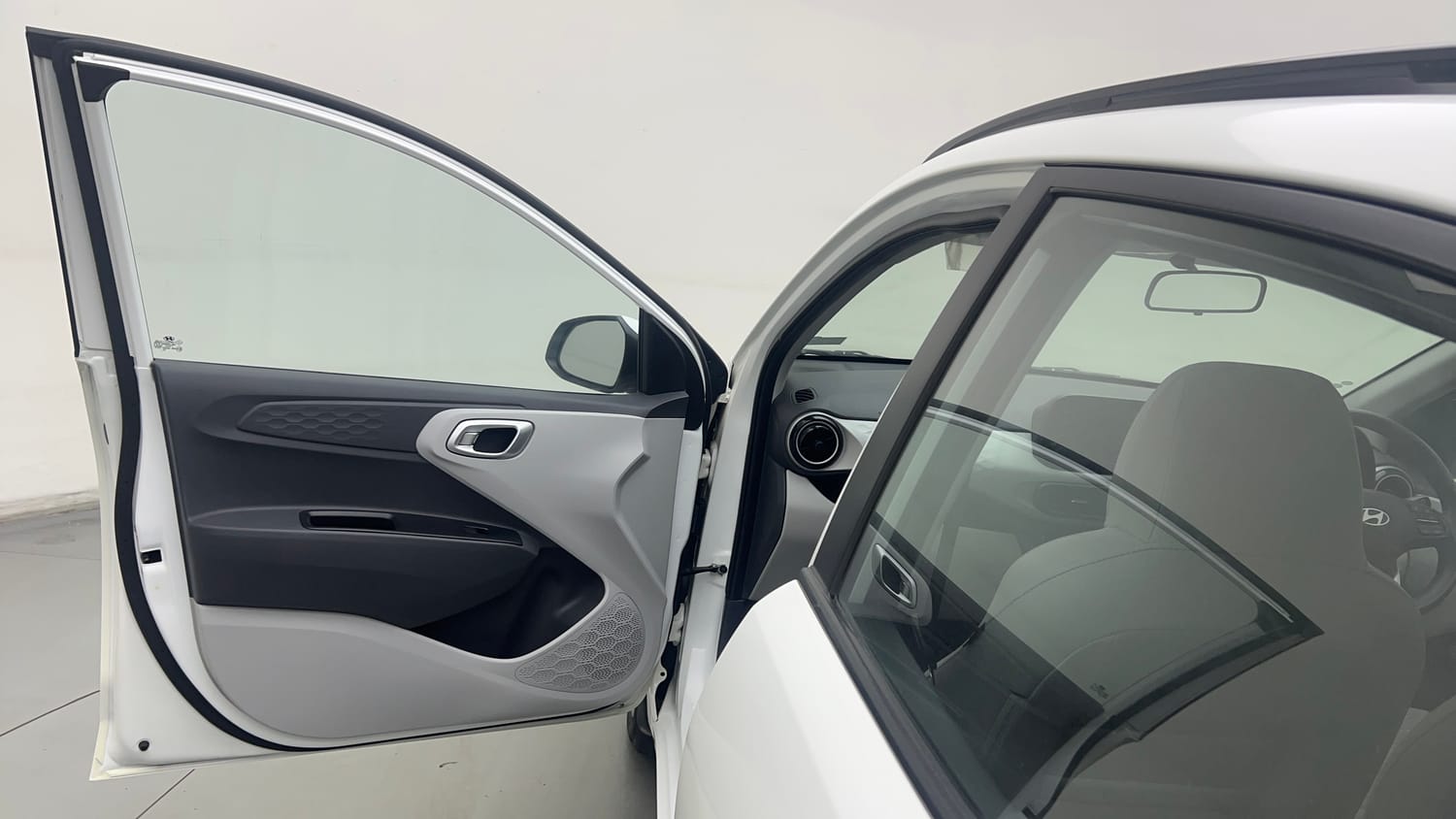 Used 2023 Hyundai Grand i10 Nios Sportz 1.2 Kappa VTVT Petrol Manual interior LEFT FRONT DOOR OPEN VIEW