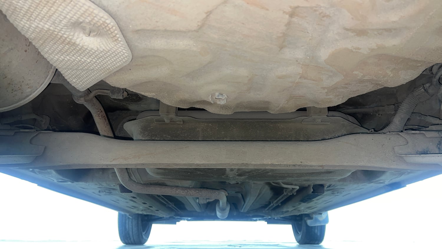 Used 2021 Nissan Magnite XE Petrol Manual extra REAR UNDERBODY VIEW (TAKEN FROM REAR)