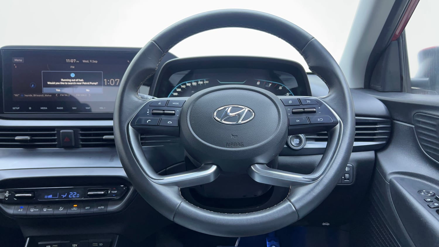 Used 2021 Hyundai New i20 Asta (O) 1.0 Turbo DCT Petrol Automatic interior STEERING VIEW