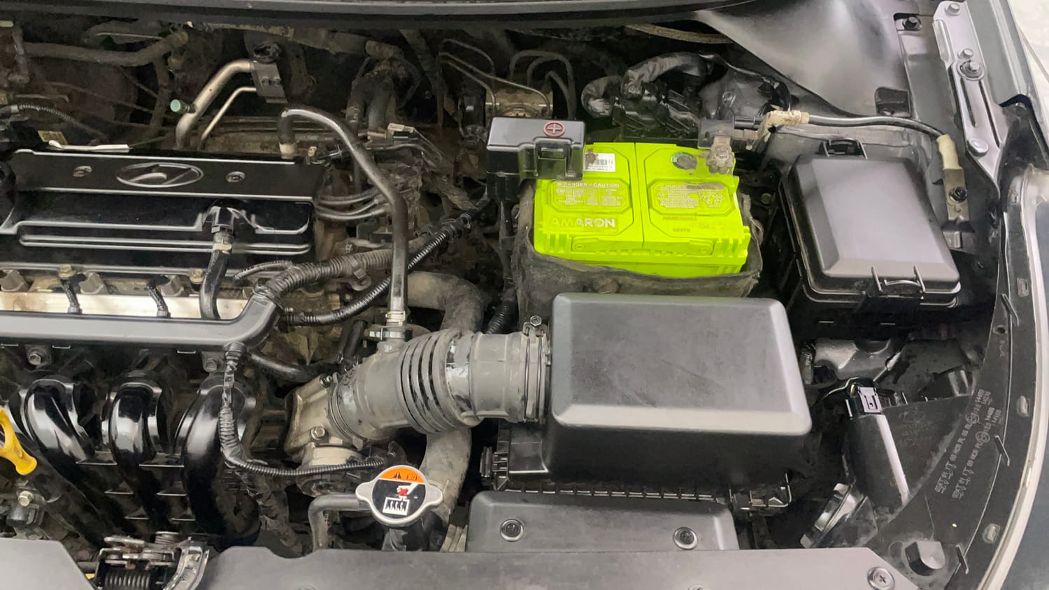 Used 2017 Hyundai Elite i20 Asta 1.2 (O) Petrol Manual engine ENGINE LEFT SIDE VIEW