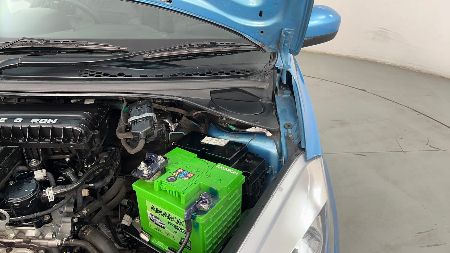 Used 2017 Tata Tiago Revotron XT Petrol Manual engine ENGINE LEFT SIDE HINGE & APRON VIEW