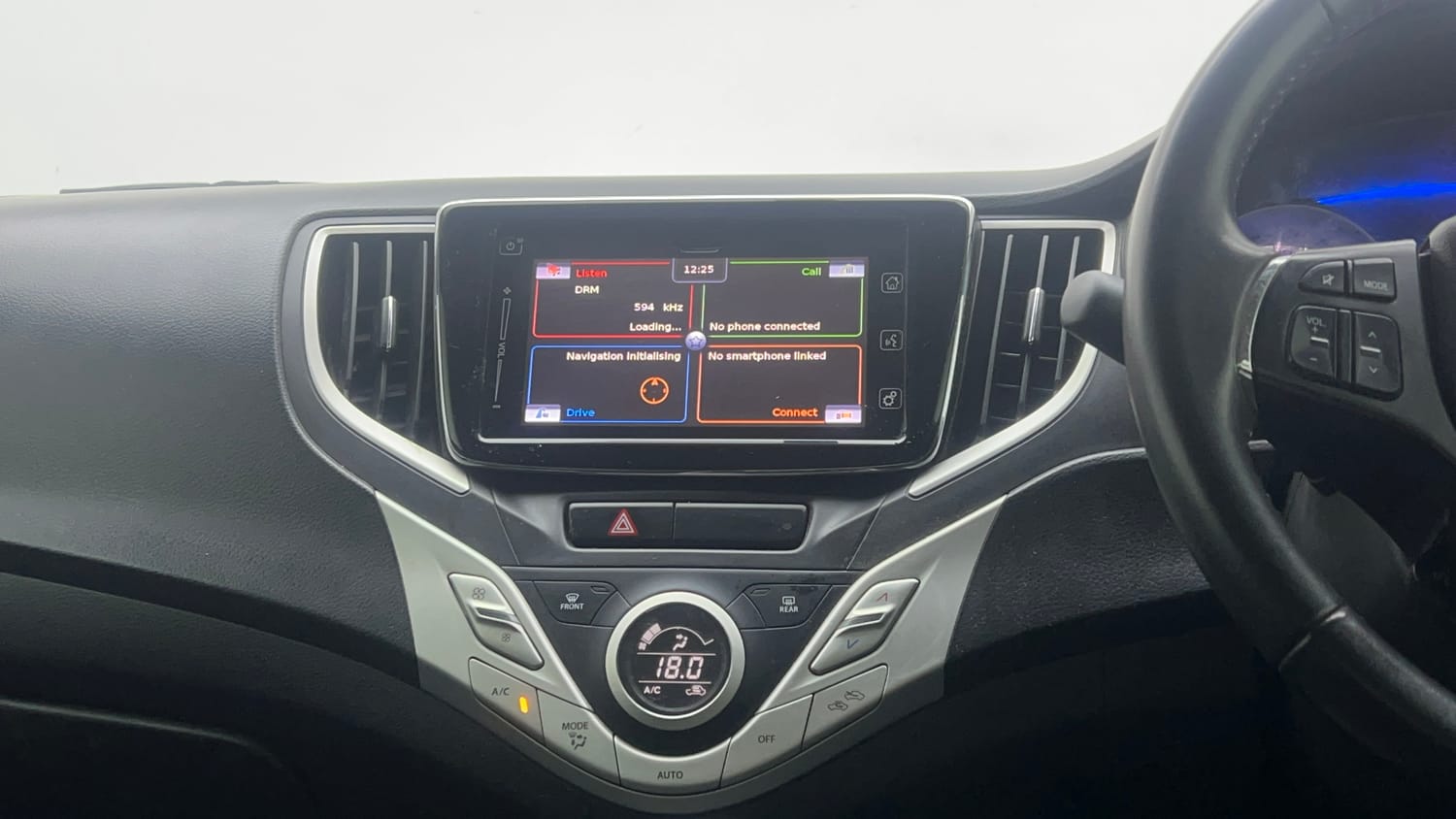 Used 2018 Maruti Suzuki Baleno Alpha 1.2 AT Petrol Automatic interior MUSIC SYSTEM & AC CONTROL VIEW