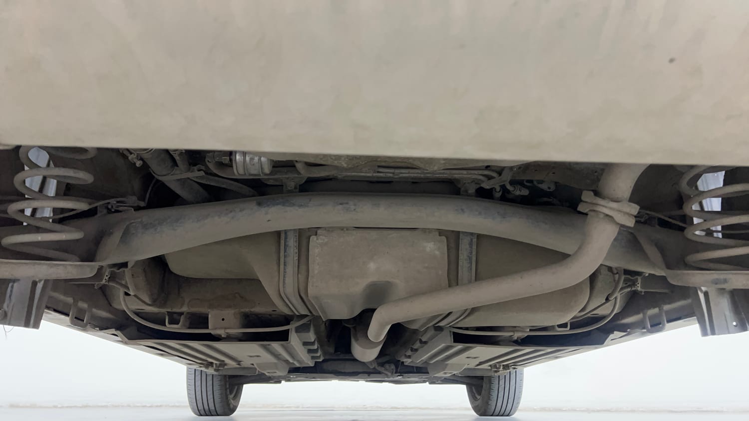 Used 2021 Toyota Urban Cruiser Mid Grade AT Petrol Automatic extra REAR UNDERBODY VIEW (TAKEN FROM REAR)