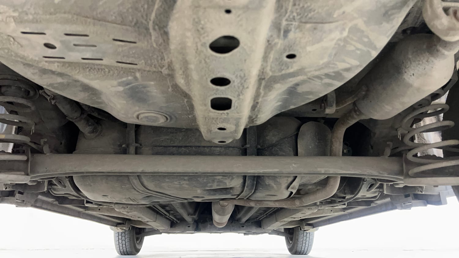 Used 2015 Maruti Suzuki Swift Dzire VXI Petrol Manual extra REAR UNDERBODY VIEW (TAKEN FROM REAR)