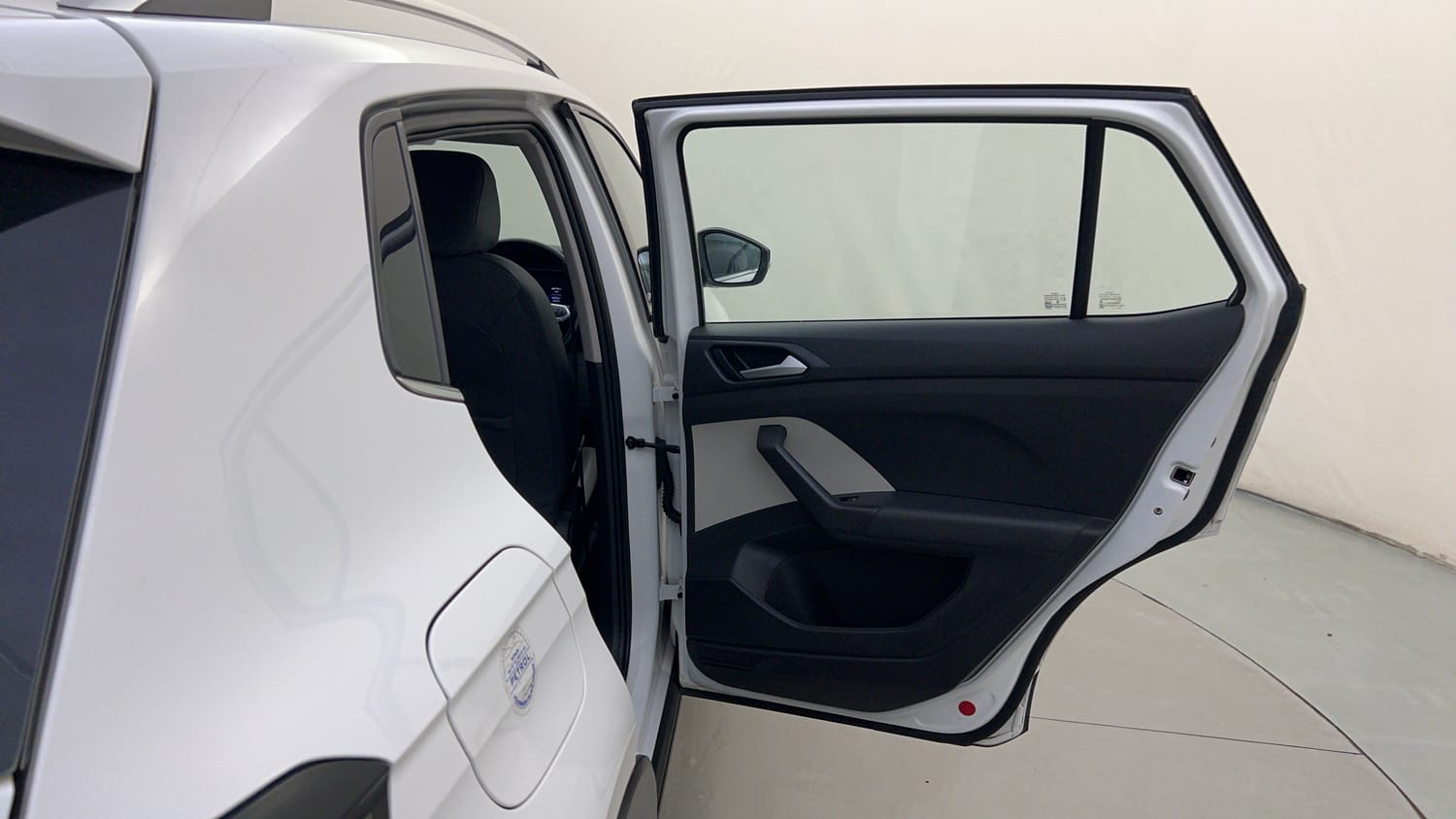 Used 2023 Volkswagen Taigun Topline 1.0 TSI AT Petrol Automatic interior RIGHT REAR DOOR OPEN VIEW