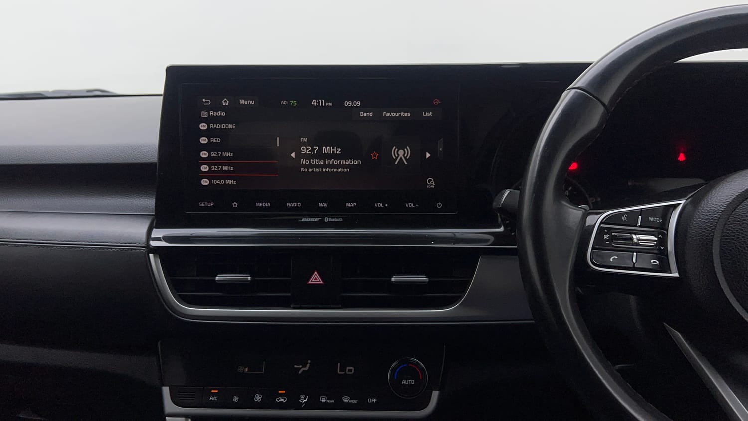 Used 2022 Kia Seltos GTX Plus 1.5 Diesel AT Diesel Automatic interior MUSIC SYSTEM & AC CONTROL VIEW