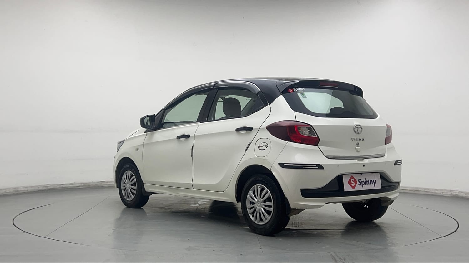 Used 2023 Tata Tiago XE Petrol Manual exterior LEFT REAR CORNER VIEW