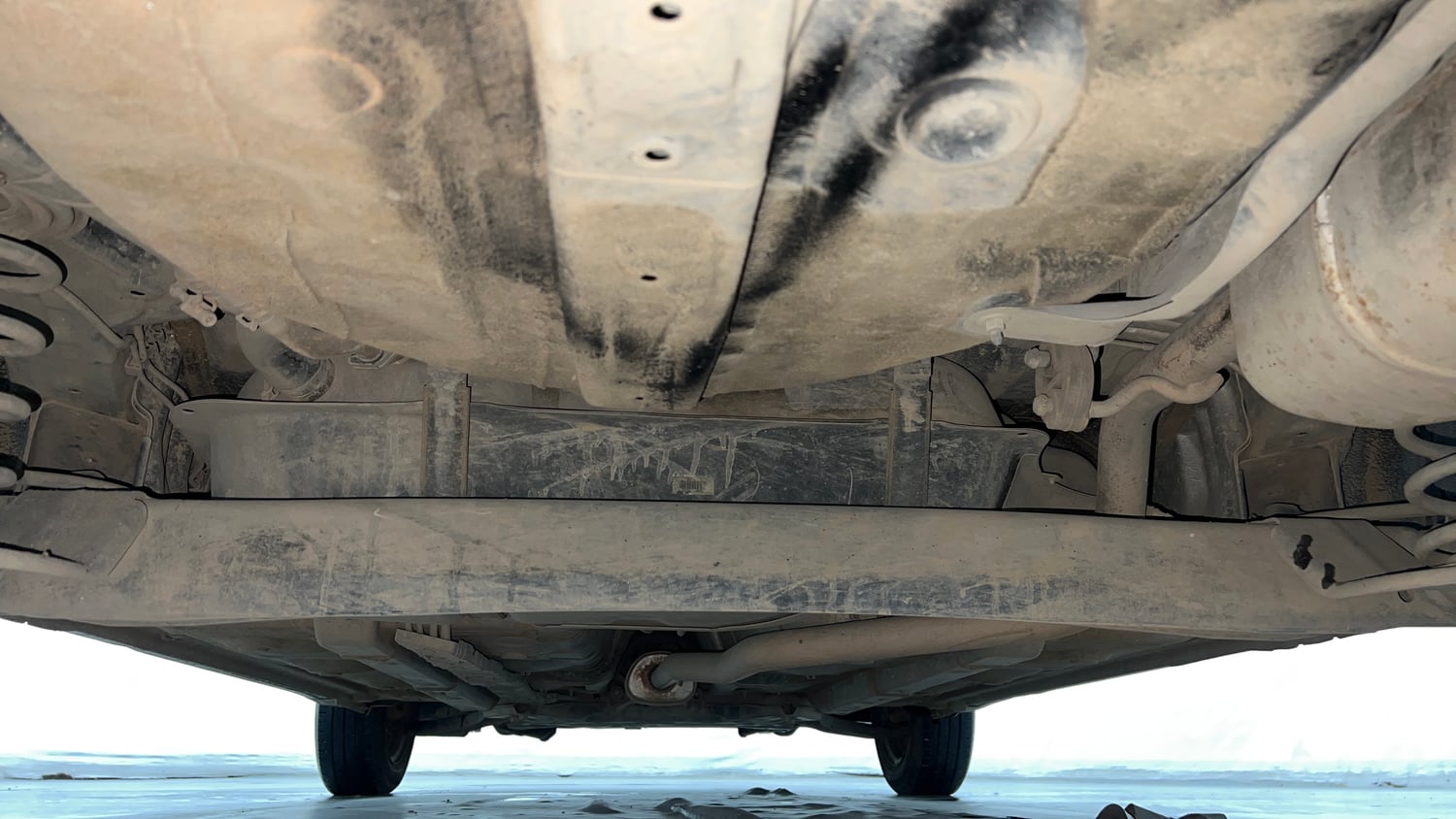 Used 2019 Hyundai Grand i10 Sportz 1.2 Kappa VTVT Petrol Manual extra REAR UNDERBODY VIEW (TAKEN FROM REAR)