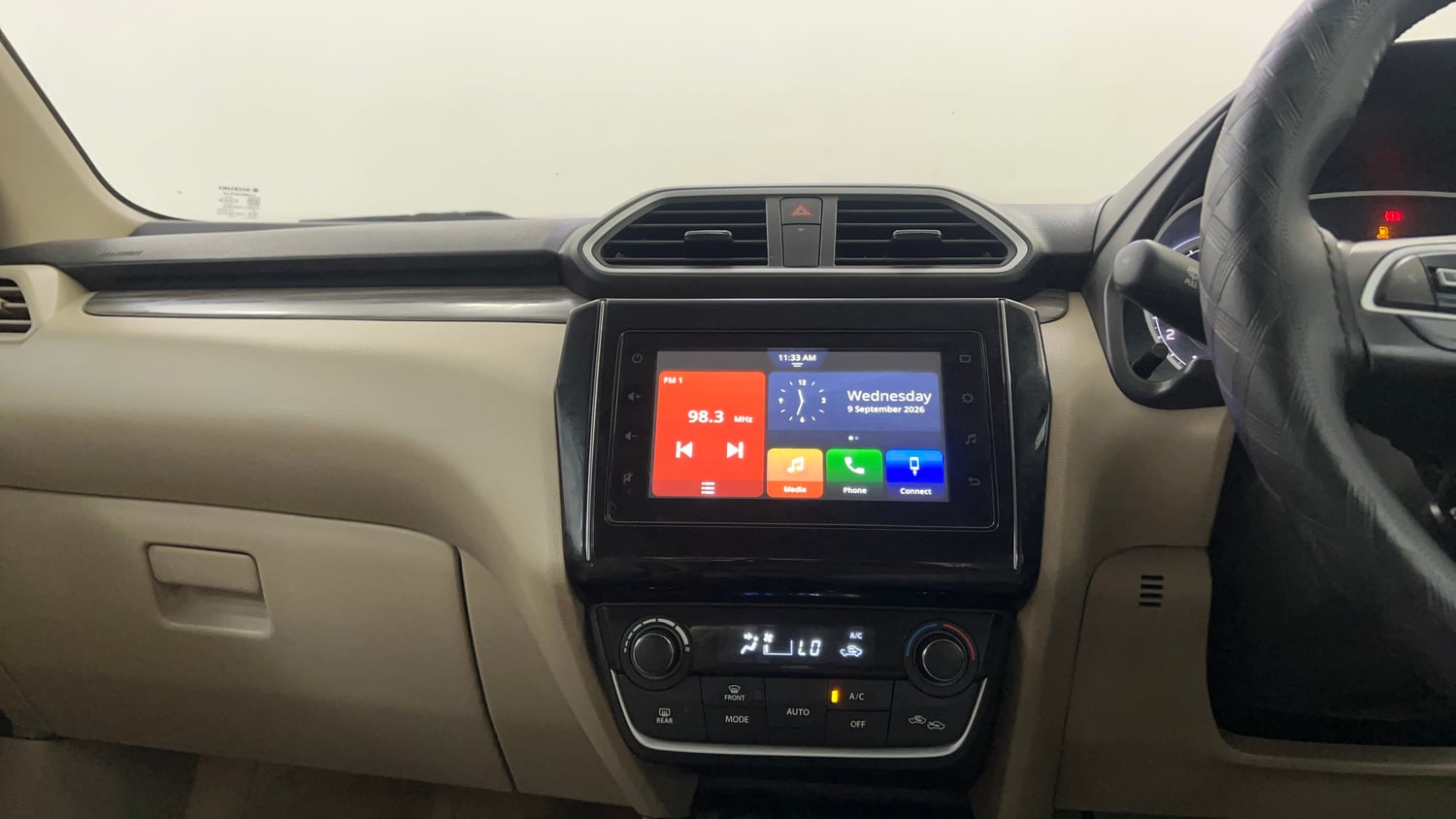 Used 2022 Maruti Suzuki Dzire ZXi CNG Cng Manual interior MUSIC SYSTEM & AC CONTROL VIEW