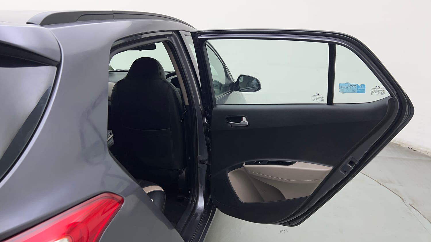 Used 2019 Hyundai Grand i10 Sportz 1.2 Kappa VTVT Petrol Manual interior RIGHT REAR DOOR OPEN VIEW