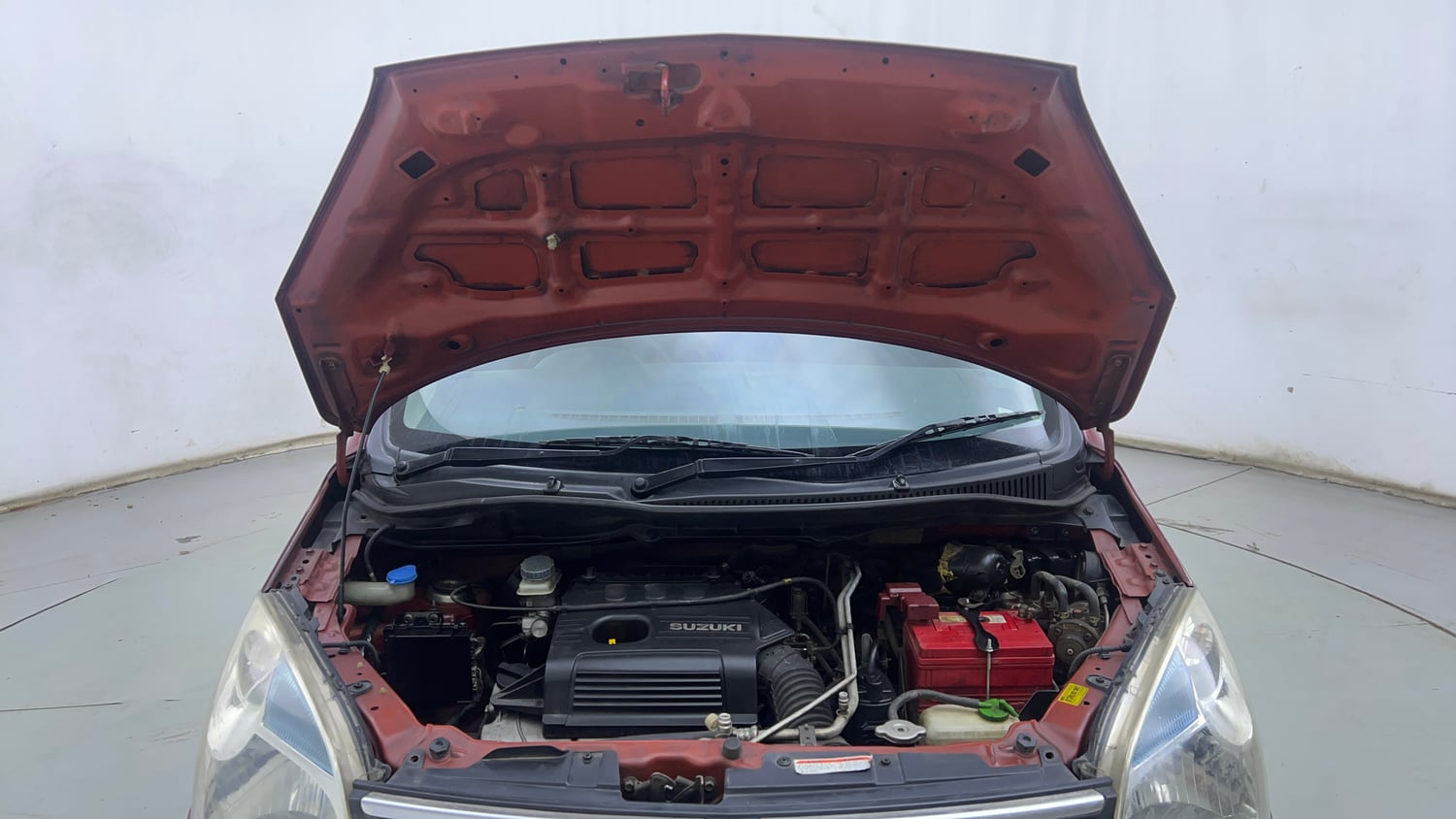 Used 2012 Maruti Suzuki Wagon R 1.0 LXi CNG Cng Manual engine ENGINE & BONNET OPEN FRONT VIEW