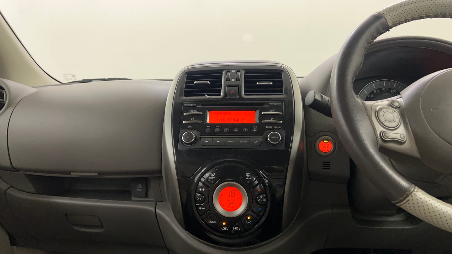 Used 2015 Nissan Micra XV CVT Petrol Automatic interior MUSIC SYSTEM & AC CONTROL VIEW