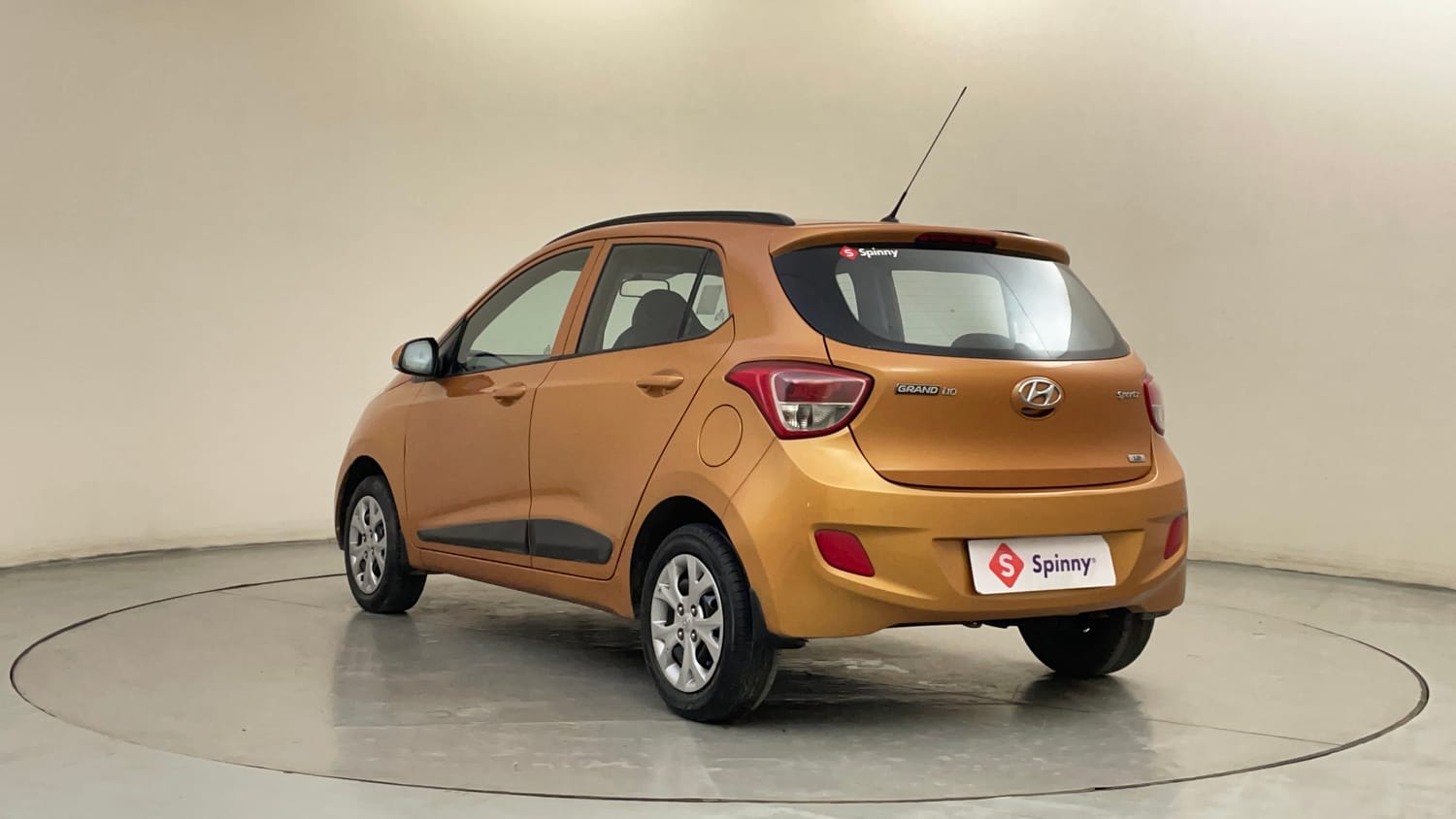 Used 2015 Hyundai Grand i10 Sportz 1.2 Kappa VTVT Petrol Manual exterior LEFT REAR CORNER VIEW