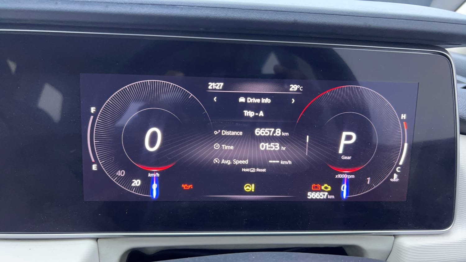 Used 2022 Mahindra XUV700 AX 5 Petrol AT 5 STR Petrol Automatic interior CLUSTERMETER VIEW