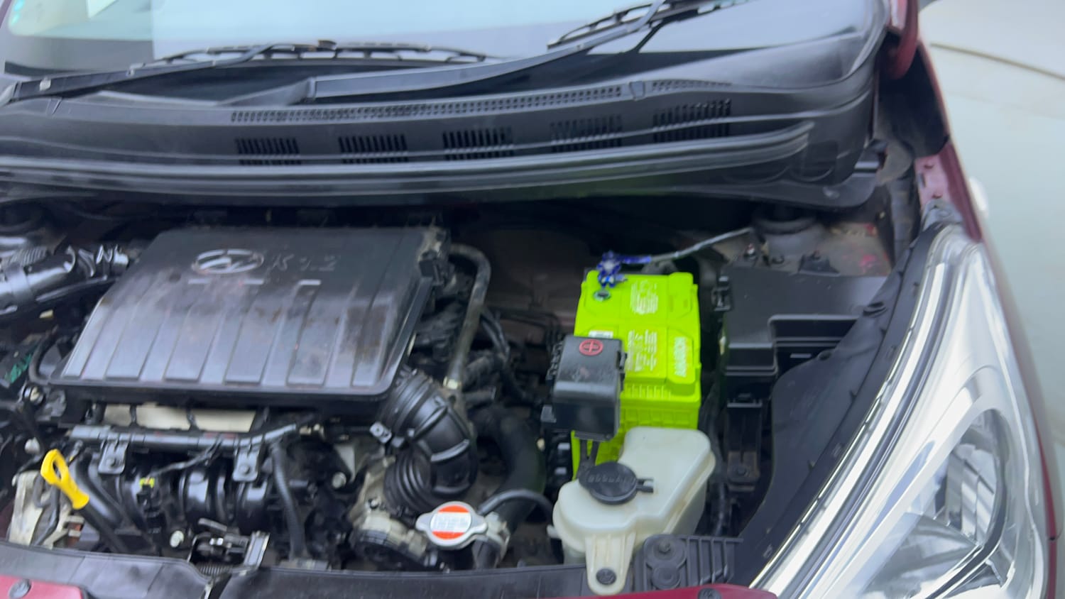 Used 2014 Hyundai Grand i10 Magna 1.2 Kappa VTVT Petrol Manual engine ENGINE LEFT SIDE VIEW