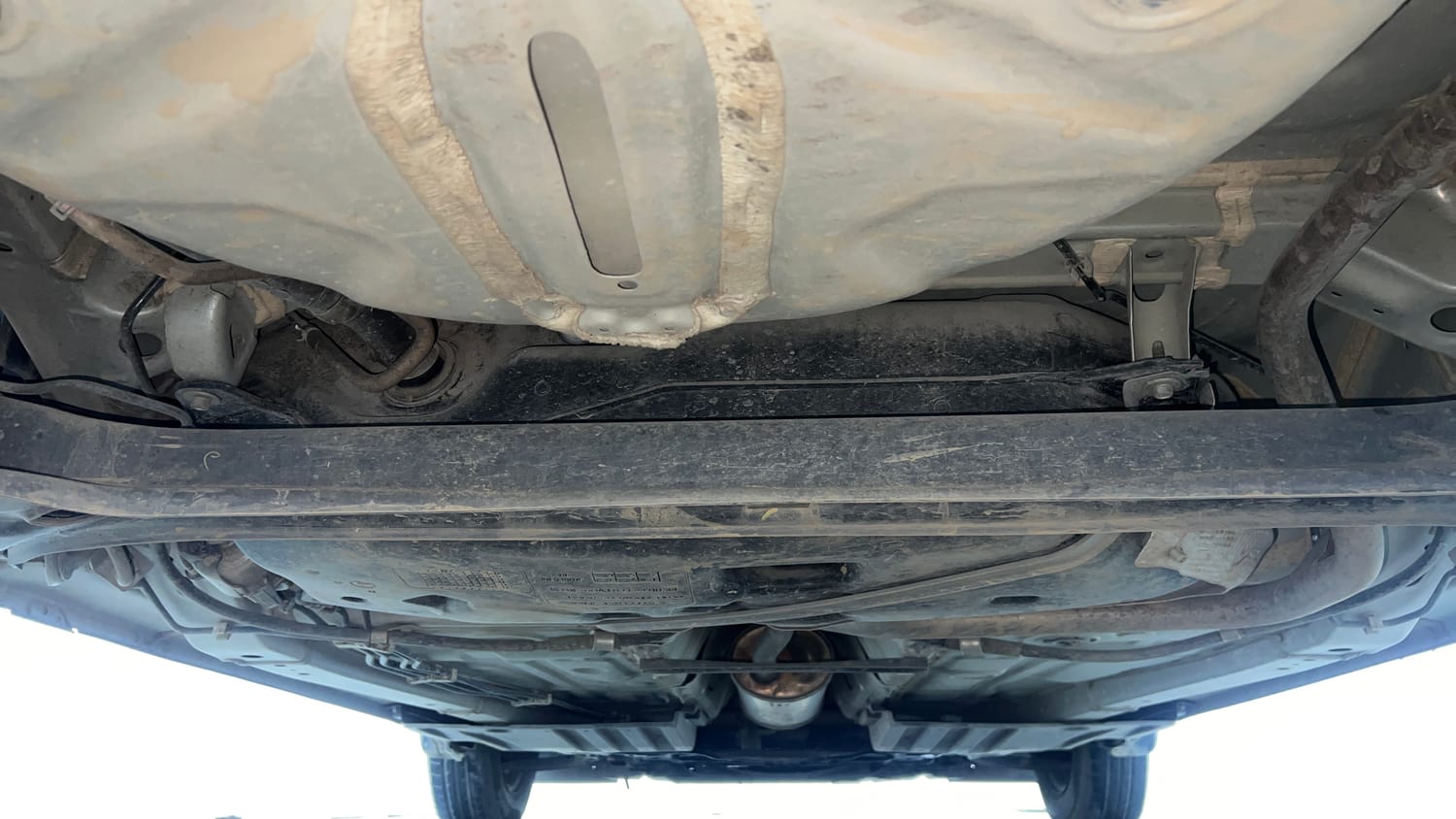 Used 2022 Maruti Suzuki Swift VXi Petrol Manual extra REAR UNDERBODY VIEW (TAKEN FROM REAR)