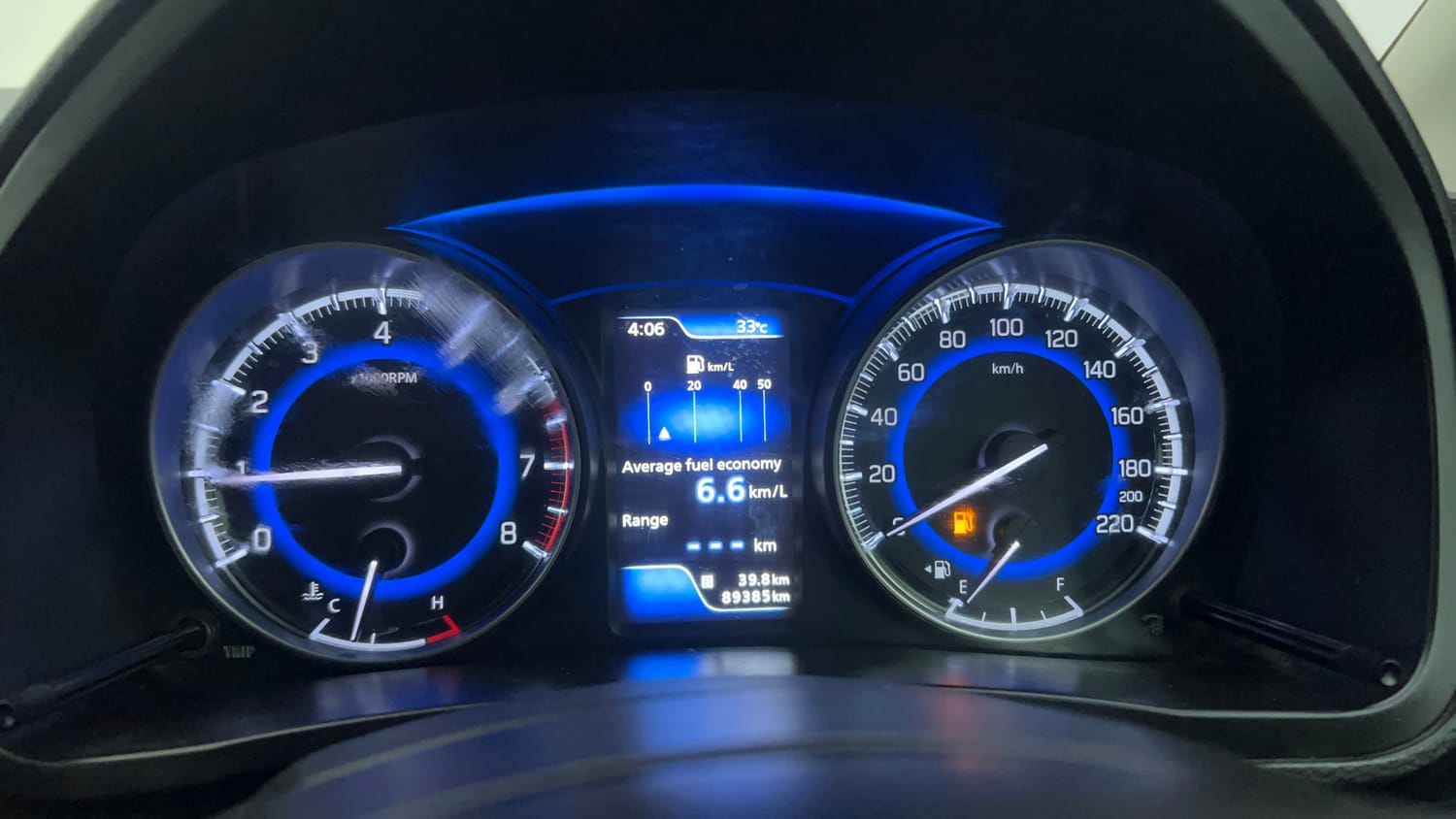 Used 2017 Maruti Suzuki Baleno RS 1.0 Petrol Manual interior CLUSTERMETER VIEW