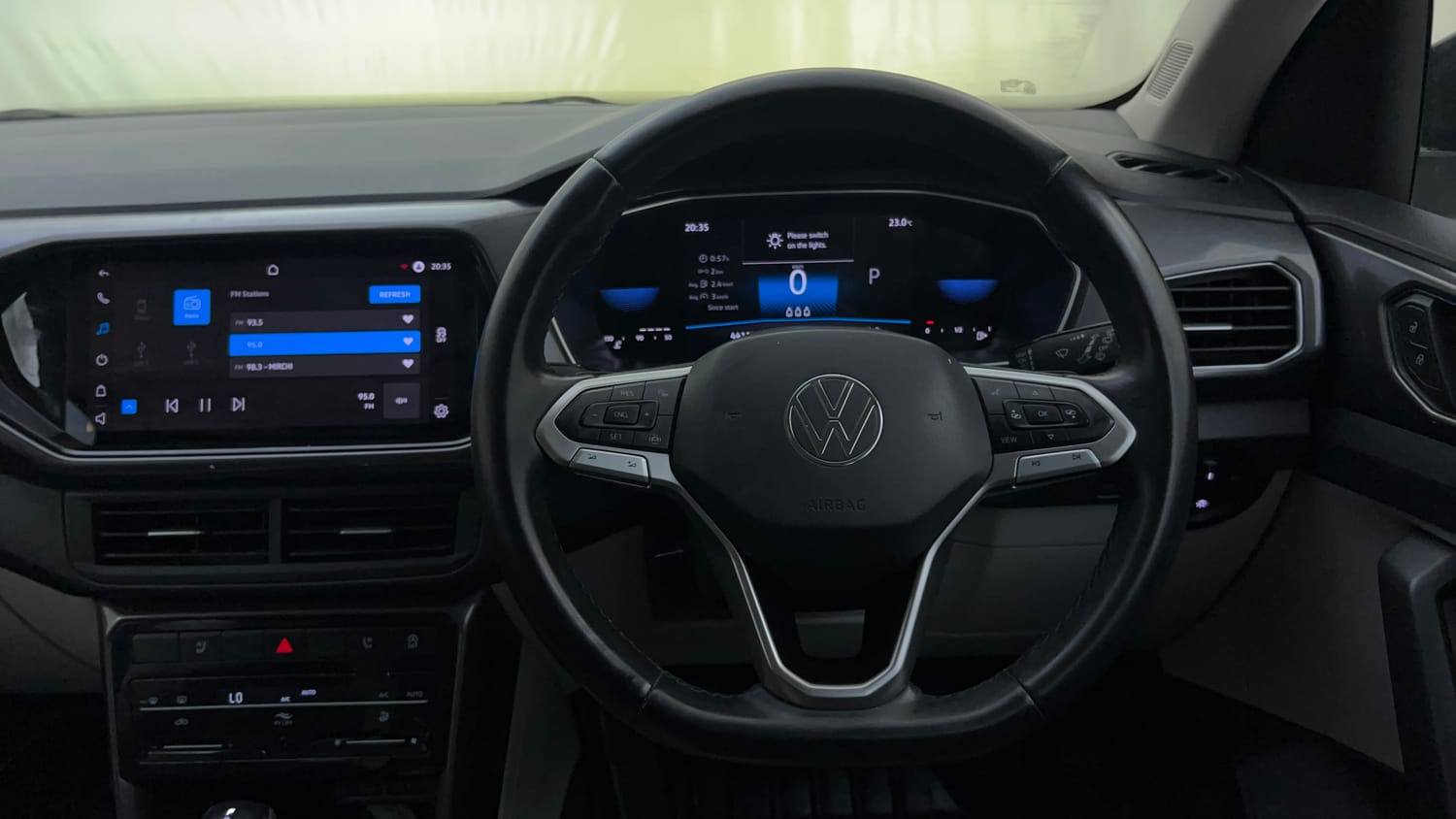Used 2023 Volkswagen Taigun Topline 1.0 TSI AT Petrol Automatic interior STEERING VIEW