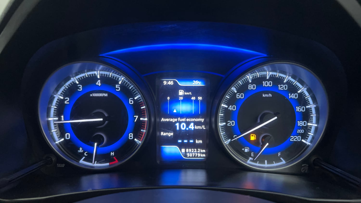 Used 2020 Maruti Suzuki Baleno Zeta Petrol Manual interior CLUSTERMETER VIEW