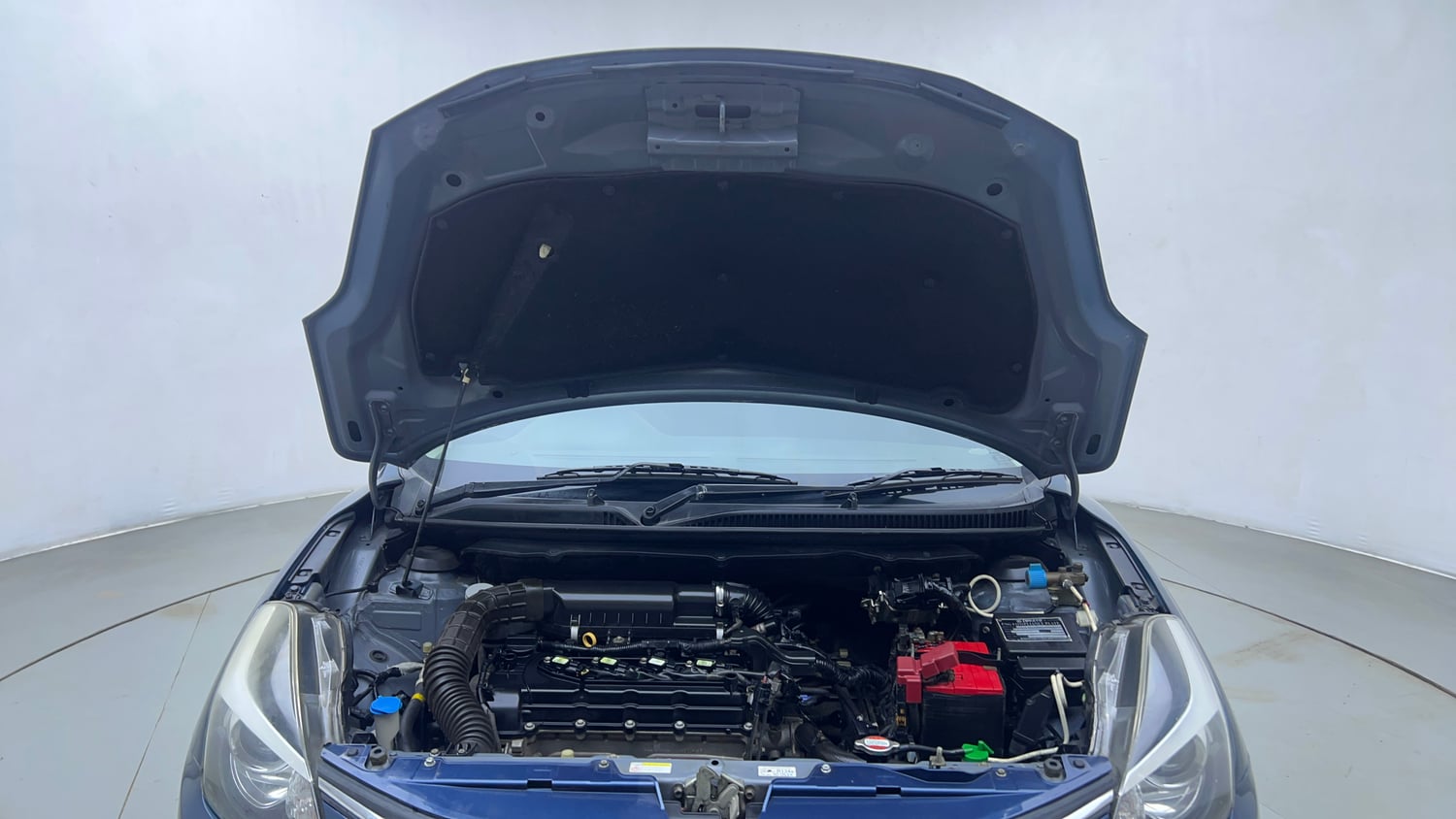 Used 2018 Maruti Suzuki Baleno Alpha Petrol+CNG (Outside Fitted) Cng Manual engine ENGINE & BONNET OPEN FRONT VIEW