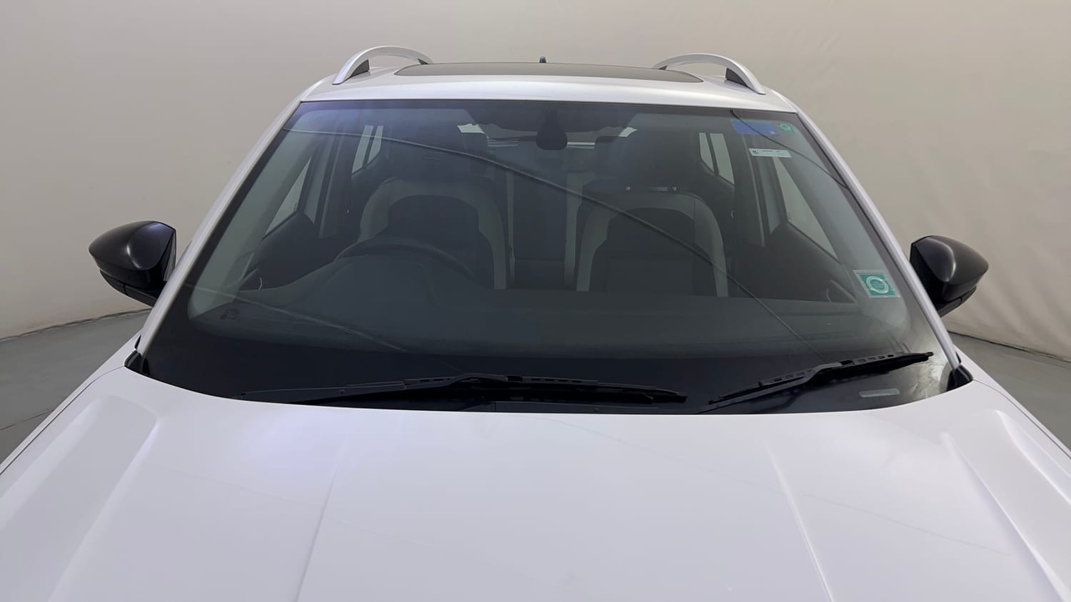 Used 2023 Volkswagen Taigun Topline 1.0 TSI AT Petrol Automatic exterior FRONT WINDSHIELD VIEW
