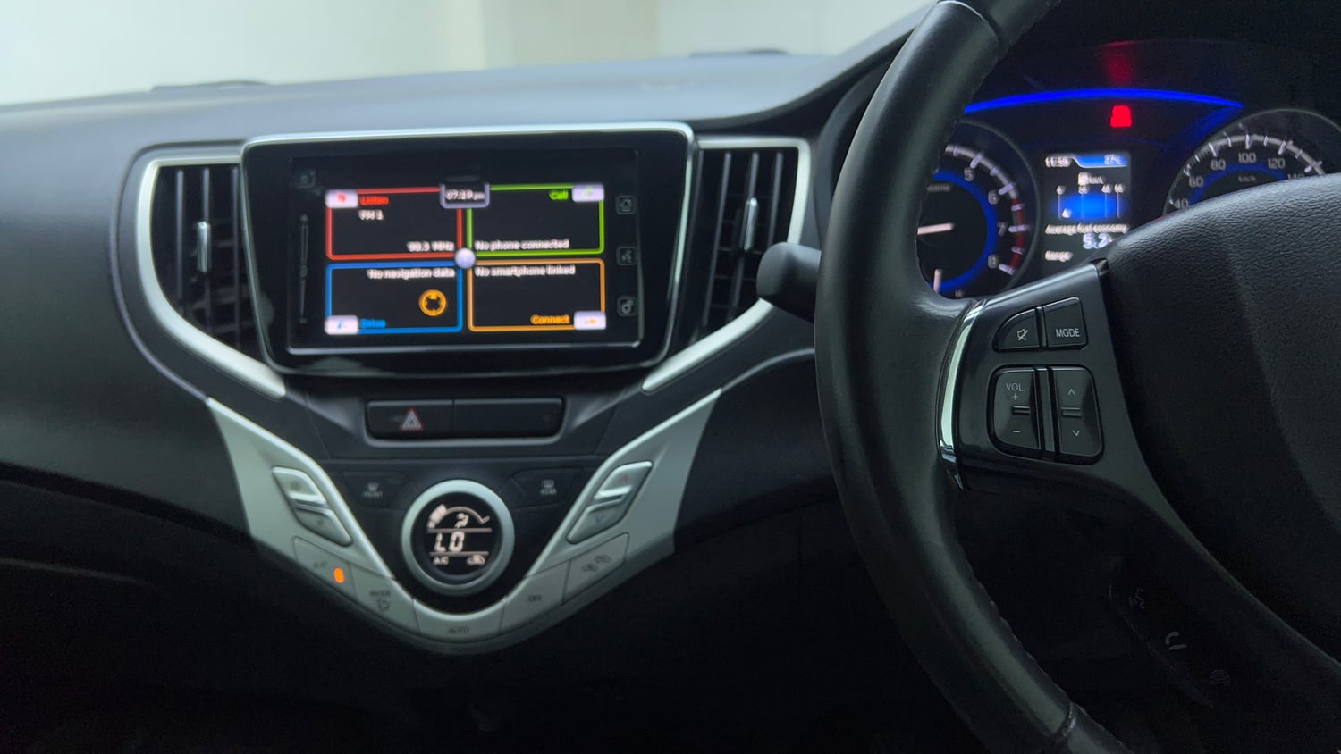 Used 2018 Maruti Suzuki Baleno Alpha Petrol+CNG (Outside Fitted) Cng Manual top_features Integrated (in-dash) music system