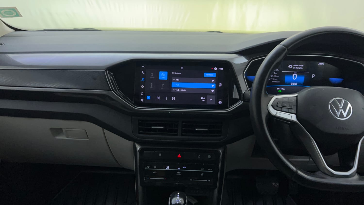 Used 2023 Volkswagen Taigun Topline 1.0 TSI AT Petrol Automatic interior MUSIC SYSTEM & AC CONTROL VIEW