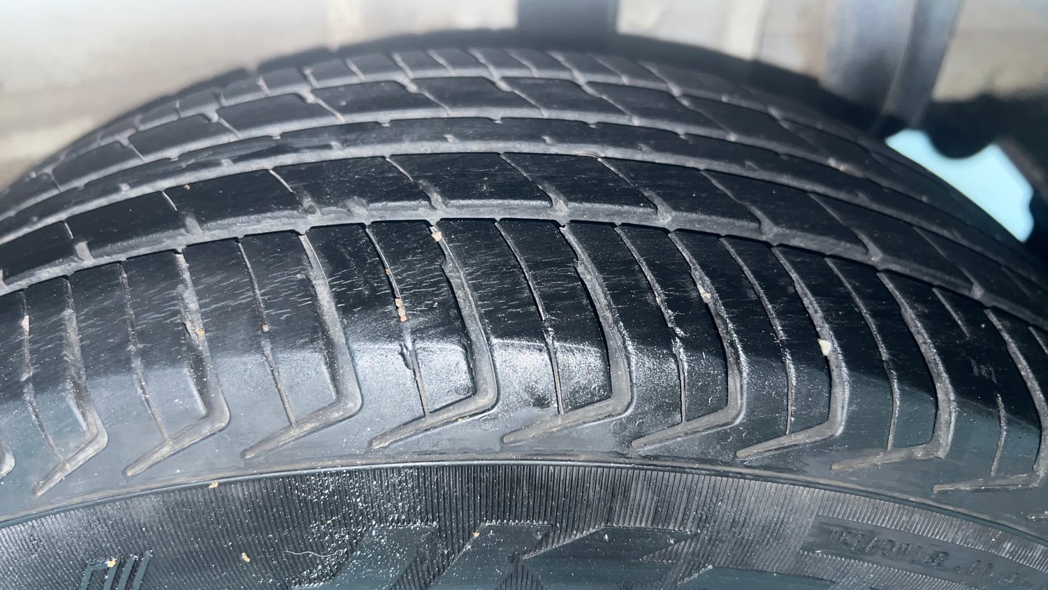 Used 2023 Tata Tiago XE Petrol Manual tyres LEFT REAR TYRE TREAD VIEW