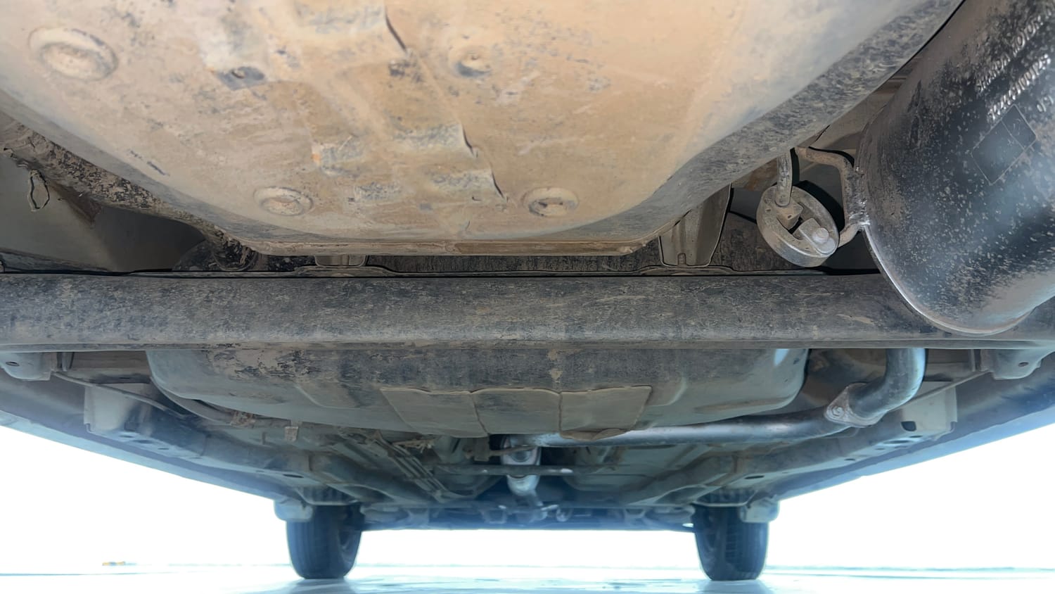 Used 2023 Tata Tiago XE Petrol Manual extra REAR UNDERBODY VIEW (TAKEN FROM REAR)