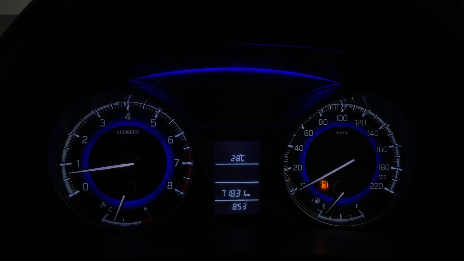 Used 2018 Maruti Suzuki Baleno Delta 1.2 Petrol Manual interior CLUSTERMETER VIEW