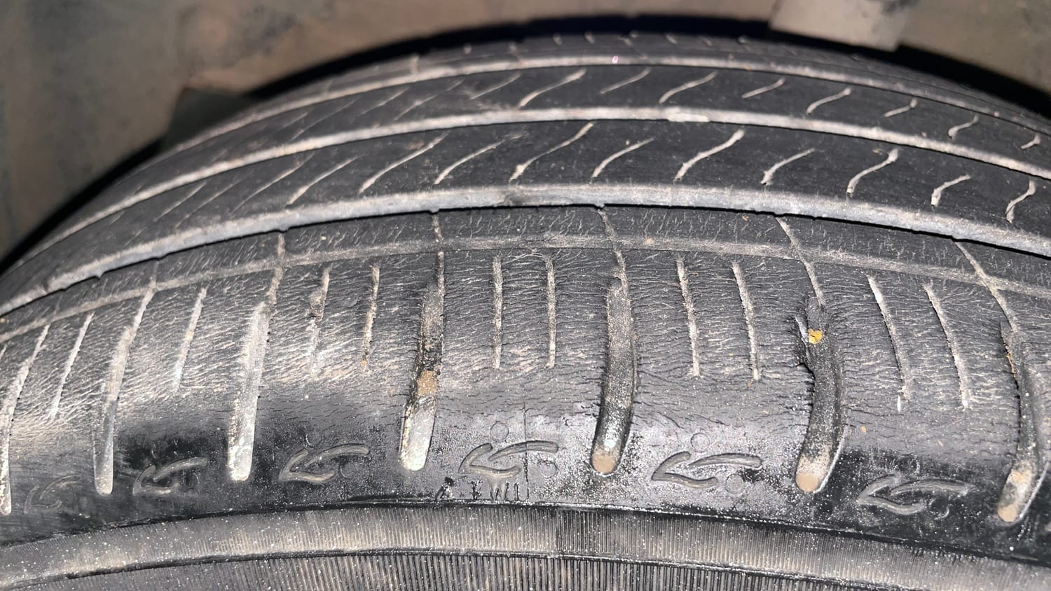 Used 2023 Hyundai Grand i10 Nios Sportz 1.2 Kappa VTVT Petrol Manual tyres LEFT FRONT TYRE TREAD VIEW