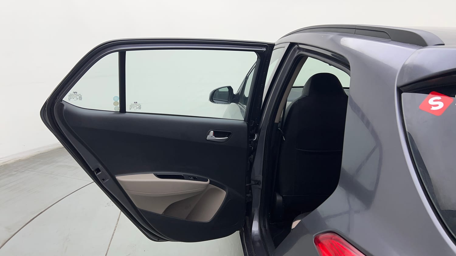Used 2019 Hyundai Grand i10 Sportz 1.2 Kappa VTVT Petrol Manual interior LEFT REAR DOOR OPEN VIEW