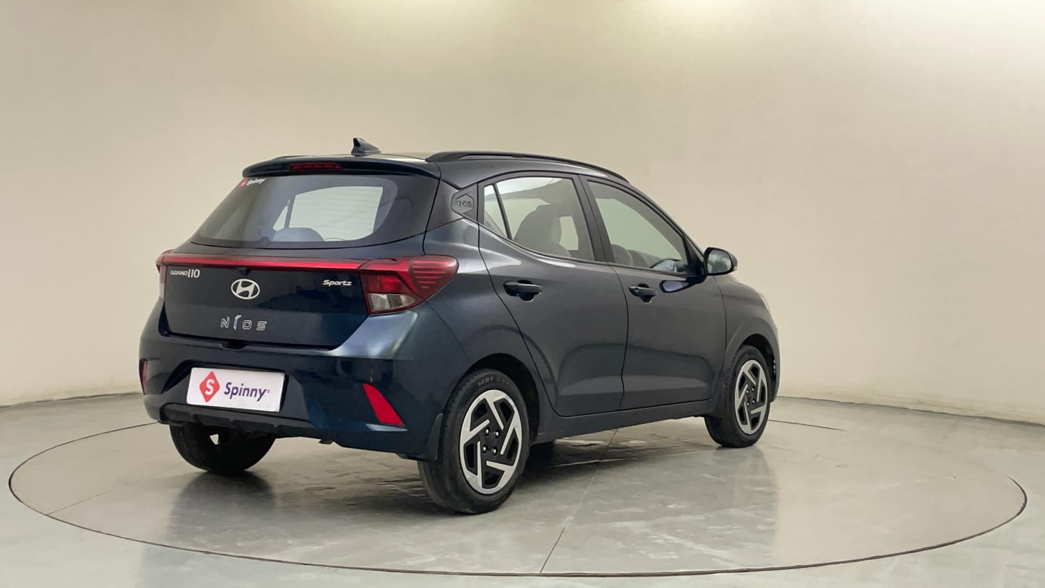 Used 2023 Hyundai Grand i10 Nios Sportz 1.2 Kappa VTVT Petrol Manual exterior RIGHT REAR CORNER VIEW
