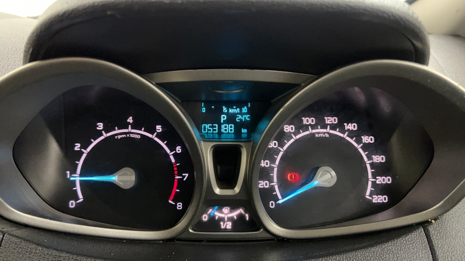 Used 2017 Ford EcoSport Titanium 1.5L Ti-VCT AT Petrol Automatic interior CLUSTERMETER VIEW