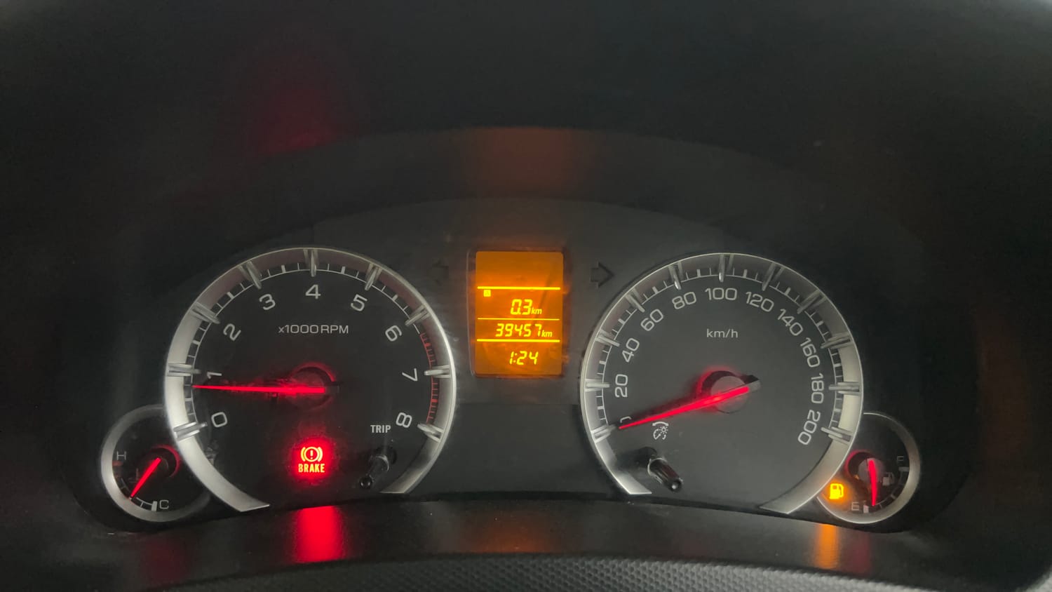 Used 2015 Maruti Suzuki Swift Dzire VXI Petrol Manual interior CLUSTERMETER VIEW