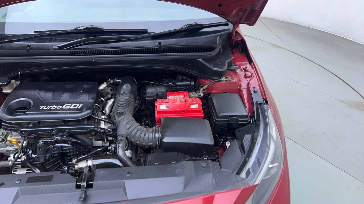 Used 2021 Hyundai New i20 Asta (O) 1.0 Turbo DCT Petrol Automatic engine ENGINE LEFT SIDE VIEW