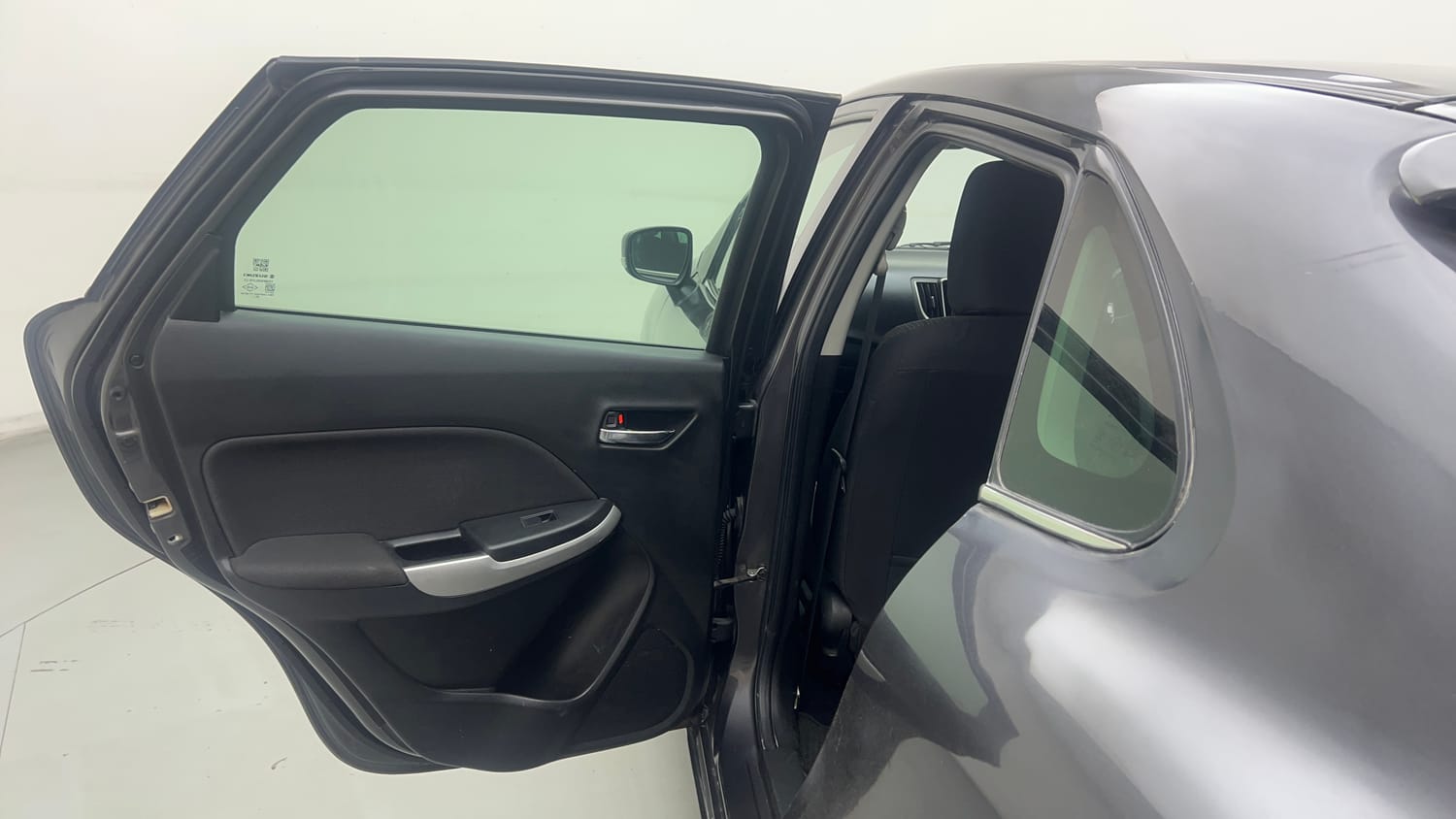 Used 2018 Maruti Suzuki Baleno Alpha 1.2 AT Petrol Automatic interior LEFT REAR DOOR OPEN VIEW