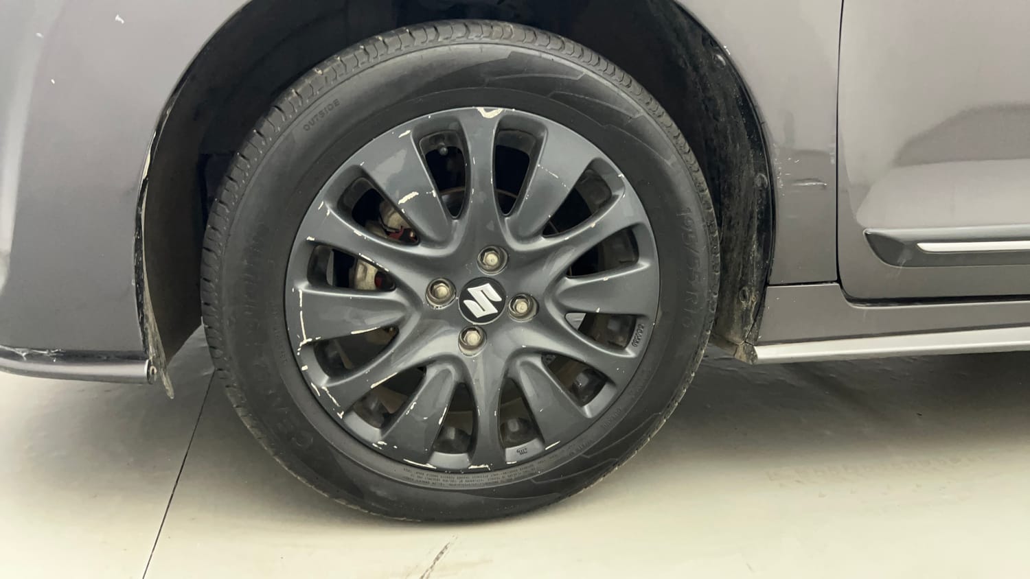 Used 2017 Maruti Suzuki Baleno RS 1.0 Petrol Manual tyres LEFT FRONT TYRE RIM VIEW