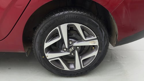 Used 2022 Hyundai Aura SX Plus 1.2 AMT Petrol Petrol Automatic tyres LEFT REAR TYRE RIM VIEW