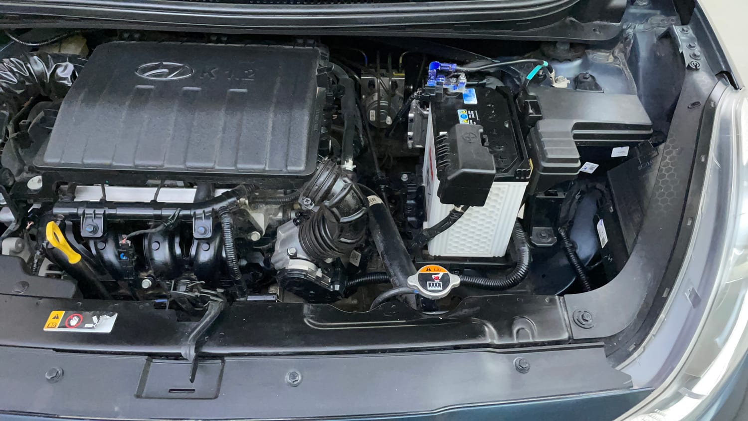 Used 2023 Hyundai Grand i10 Nios Sportz 1.2 Kappa VTVT Petrol Manual engine ENGINE LEFT SIDE VIEW