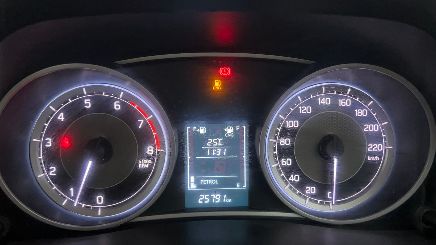 Used 2022 Maruti Suzuki Dzire ZXi CNG Cng Manual interior CLUSTERMETER VIEW